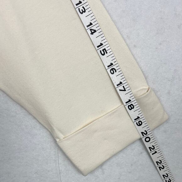 Karen Scott Ivory Pullover Jersey Knit Sweatshirt  Zip Pockets Size L NWT - Picture 5 of 7